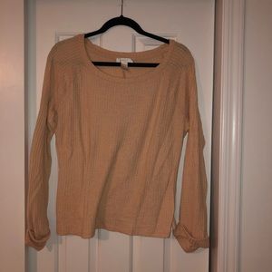 Cream Ribbed Forever 21 Sweater